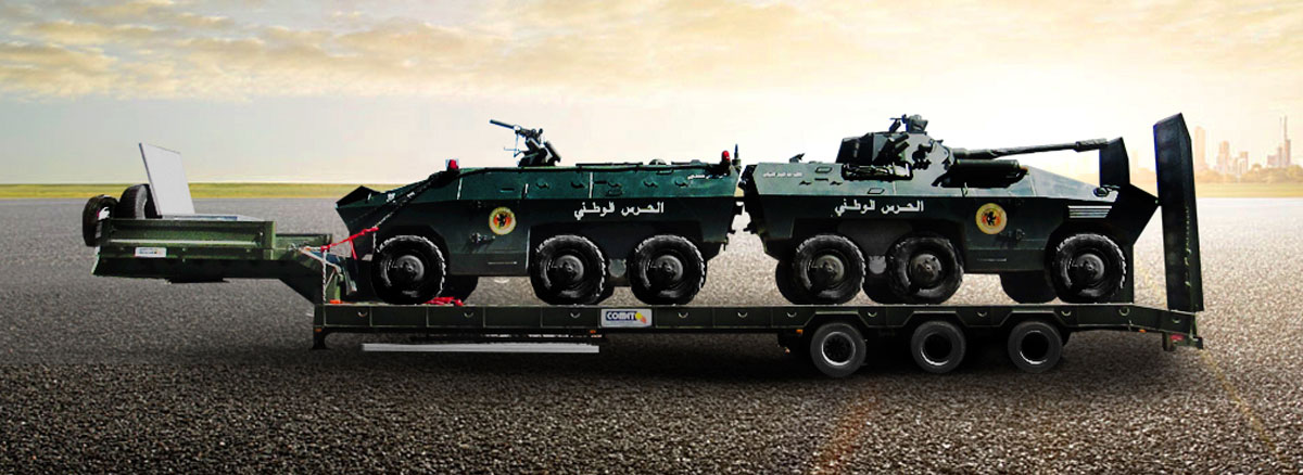 Semi-remorque Porte-engins Léger Surbaissé à 3 Essieux Le porte-engins léger surbaissée à 3 essieux COMET est destinée au transport de différents types de matériels dont le gabari